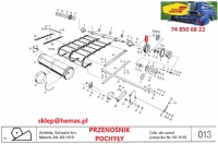 Koło pasowe podajnika 24.013-15 - HEMAS.PL CZĘŚCI FORTSCHRITT PANKÓW