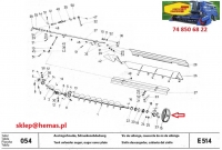 Koło pasowe wysypu 14.054-15